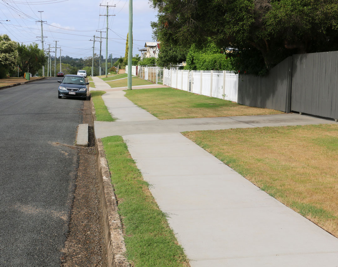 Residents And Students Step Out On New Footpath Ipswich First